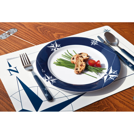 Marine Business Melamine Non-Slip, Flat, Round Dinner Plate - NORTHWIND - 10" Set of 6 - Image 2