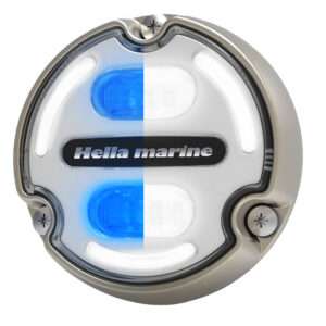 Hella Marine Apelo A2 Blue White Underwater Light - 3000 Lumens - Bronze Housing - White Lens w/Edge Light 6 90166XL