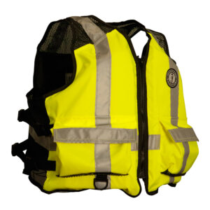 Mustang High Visibility Industrial Mesh Vest - Fluorescent Yellow/Green/Black - Small/Medium 7 93055XL