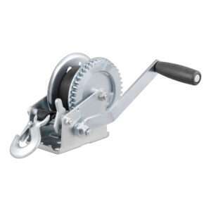 CURT Hand Crank 1400 lb. Winch w/20' Strap & 7-1/2" Handle 6 101394XL
