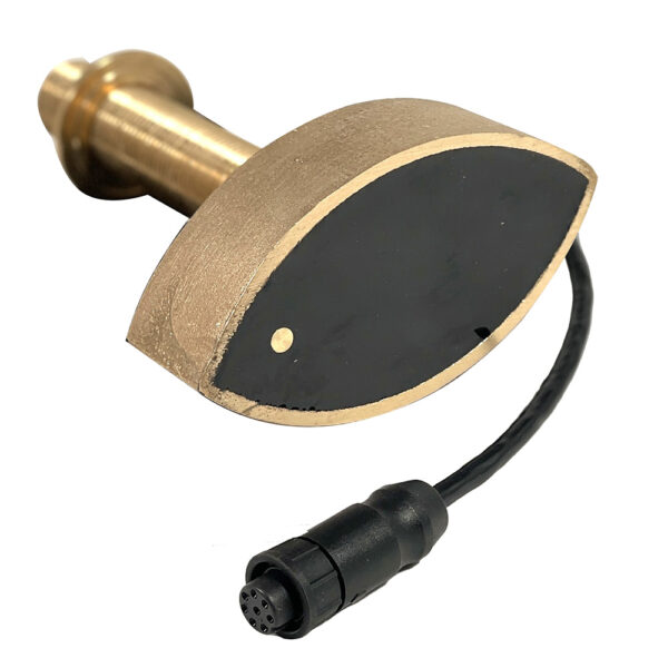Echonautics Bronze Stem Thru-Hull CW Dual Frequency Transducer - 600W, 50/200kHz - Image 2