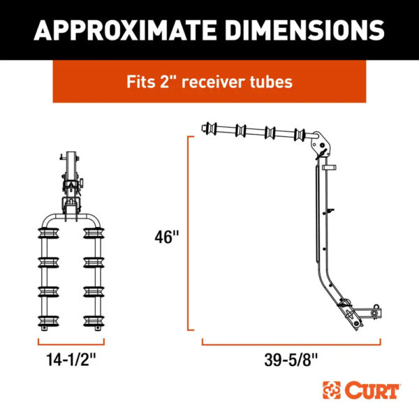 CURT ActiveLink SE Series Bike Rack - 4 Bikes Up to 180 lbs - Image 2