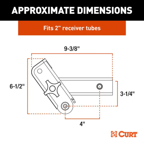 CURT ActiveLink 2" Receiver Shank - Up to 5000 lbs - Image 2