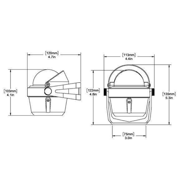 Ritchie B-51 Explorer Compass - Bracket Mount - Black - Image 2