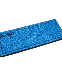 SeaDek 16” x 39" 20mm Dual Density Large Helm Pad w/SeaDek Logo - Brushed Texture - Aqua Camo/Black (406.4mm x 990.6mm x 20mm)