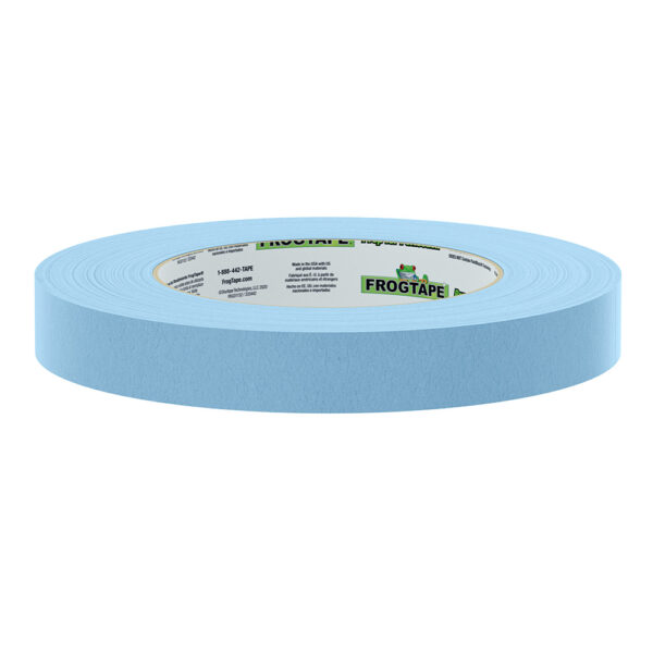 FrogTape CP 250 Medium-High Adhesion Masking Tape - 18MM x 55M x 12-Pack - Light Blue - Rated f/250°F - Image 2