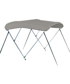 Carver 4 Bow 8' Pontoon Bimini Top w/Boot - Cadet Grey Acrylic