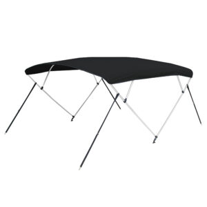 Carver 3 Bow 5481U Bimini Top with Boot - Black Acrylic