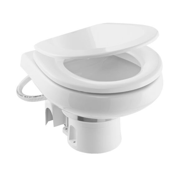 Dometic MasterFlush 7260 White Electric Macerating Toilet w/Orbit Base - Raw Water - 12V - Image 2