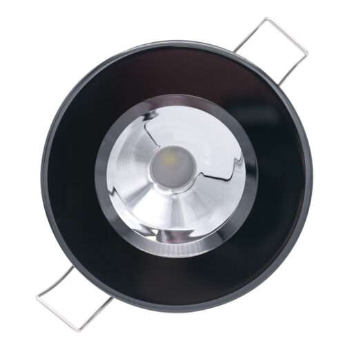 Lumitec Illusion Flush Mount LED Down Light - Spectrum RGBW - Cool White - Black Housing - Chrome Reflector - Image 2