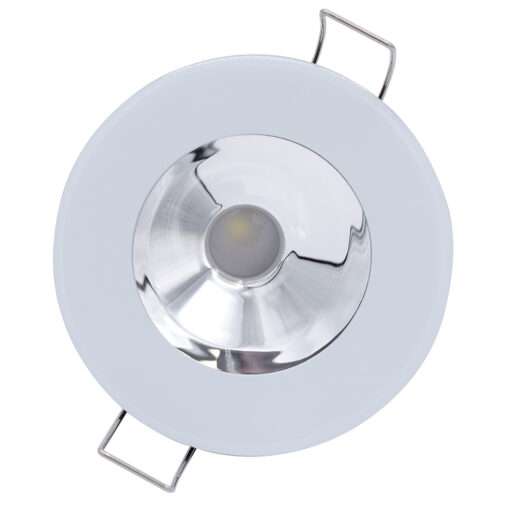 Lumitec Illusion Flush Mount LED Down Light - Warm White - Dimming - White Housing - Chrome Reflector - Image 2