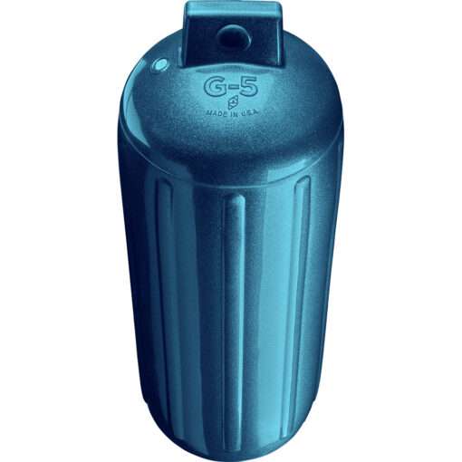Polyform G-5 Twin Eye Fender 8.8" x 26.8" - Metallic Blue - Image 2