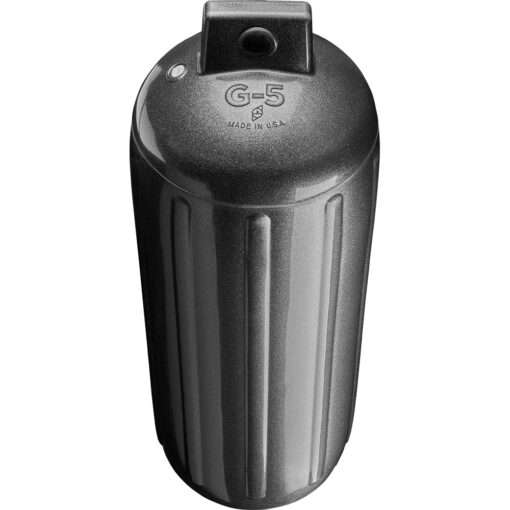 Polyform G-5 Twin Eye Fender 8.8" x 26.8" - Metallic Graphite - Image 2