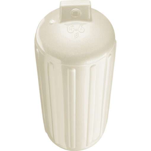 Polyform G-6 Twin Eye Fender 11" x 30" - Metallic White - Image 2