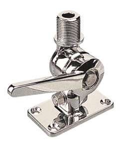 Sea-Dog Adjustable Antenna Base - Die Cast Zinc Chrome Plated