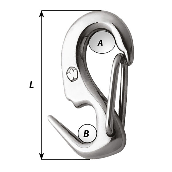 Wichard 5/16 Stainless Steel Sail Snap + - Image 2