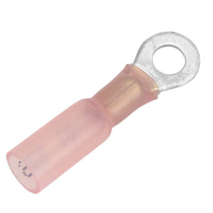 Pacer 22-18 AWG Heat Shrink Ring Terminal - #10 Stud Size - 500 Pack 6 108975XL