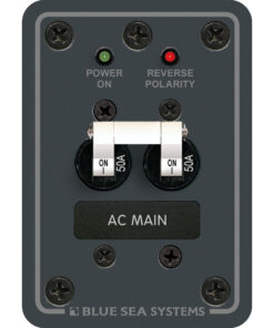 Blue Sea 8079 AC Main Only Circuit Breaker Panel - White Switches