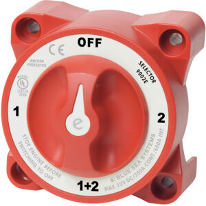Blue Sea 9002e e-Series Battery Switch Selector w/Alternator Field Disconnect 7 19057XL