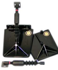 Nauticus SX9510-80 Smart Tab SX Composite Trim Tabs 9.5” x 10” - f/18-20’ Boat w/150 - 240HP - Black