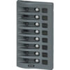 Blue Sea 4378 WeatherDeck Water Resistant Circuit Breaker Panel - 8 Position - Grey