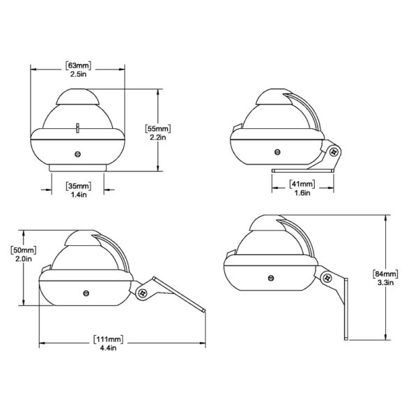 Ritchie X-10B-M RitchieSport Compass - Bracket Mount - Black - Image 2