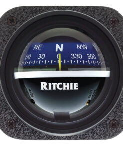Ritchie V-537B Explorer Compass - Bulkhead Mount - Blue Dial