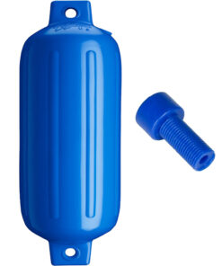 Polyform G-6 Twin Eye Fender 11" x 30" - Blue w/Adapter