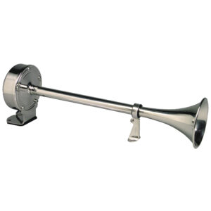 Schmitt Marine Deluxe All-Stainless Single Trumpet Horn - 12V 6 41509XL