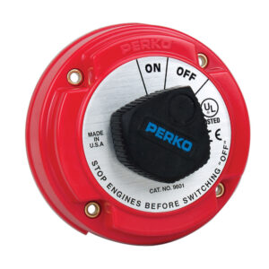 Perko Medium Duty Battery Disconnect Shut Off/On - 250 Amp Continuous, 12-32VDC 6 42029XL