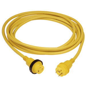 Marinco 30A 25' Molded Cordset - 125V - Yellow 7 42657XL