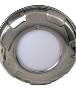 Lumitec Aurora - LED Dome Light - Polished SS Finish - 2-Color White/Blue Dimming