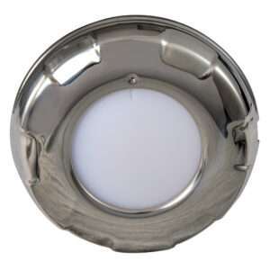 Lumitec Aurora - LED Dome Light - Polished SS Finish - 2-Color White/Blue Dimming 6 46317XL