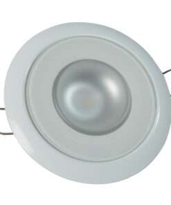 Lumitec Mirage - Flush Mount Down Light - Glass Finish/White Bezel - Warm White Dimming