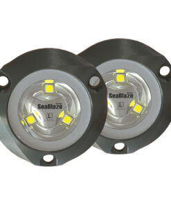 Lumitec SeaBlaze Mini Underwater Light - Pair - Brushed Finish - White Non-Dimming