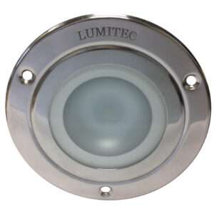 Lumitec Shadow - Flush Mount Down Light - Polished SS Finish - 3-Color Red/Blue Non Dimming w/White Dimming 6 50217XL