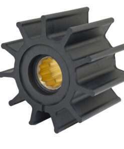 Jabsco Impeller Kit - 12 Blade - Neoprene - 3-¾" Diameter - Brass Insert - Spline Drive