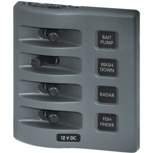 Blue Sea 4305 WeatherDeck® 12V DC Waterproof Switch Panel - 4 Posistion 7 51814XL