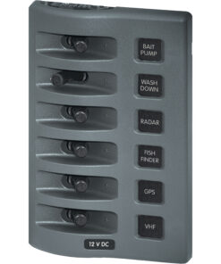 Blue Sea 4307 WeatherDeck® 12V DC Waterproof Switch Panel - 6 Position