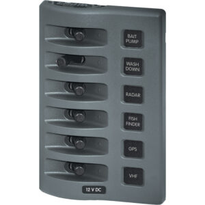 Blue Sea 4307 WeatherDeck® 12V DC Waterproof Switch Panel - 6 Position 7 51815XL