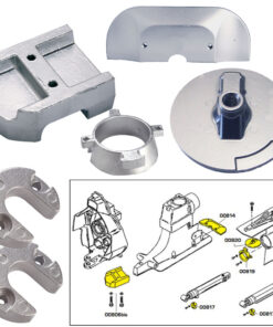 Tecnoseal Anode Kit w/Hardware - Mercury Alpha 1 Gen 2 - Magnesium