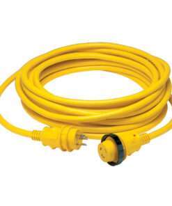 Marinco 30 Amp Power Cord Plus Cordset - 35' - Yellow