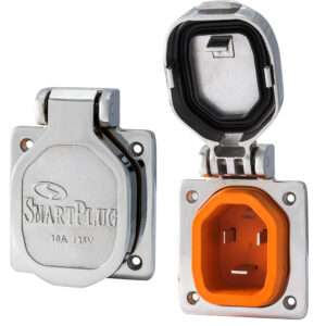SmartPlug 30 AMP Male Inlet Cover - Stainless Steel 7 59050XL