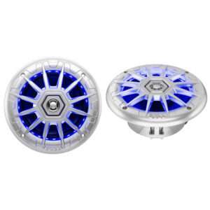 Boss Audio 6.5" MRGB65S Speakers w/RGB Lighting - Silver - 200W 6 59454XL