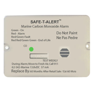 Safe-T-Alert 62 Series Carbon Monoxide Alarm w/Relay - 12V - 62-542-Marine-RLY-NC - Flush Mount - White 6 61258XL
