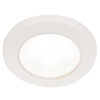 Hella Marine EuroLED 75 3" Round Screw Mount Down Light - White LED - White Plastic Rim - 12V