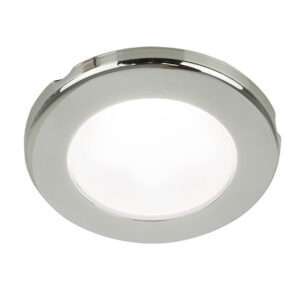 Hella Marine EuroLED 75 3" Round Screw Mount Down Light - White LED - Stainless Steel Rim - 12V 6 65403XL