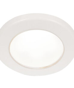 Hella Marine EuroLED 75 3" Round Screw Mount Down Light - White LED - White Plastic Rim - 24V