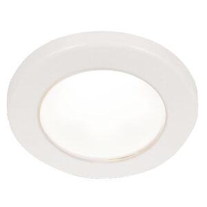 Hella Marine EuroLED 75 3" Round Screw Mount Down Light - White LED - White Plastic Rim - 24V 6 65404XL