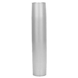 TACO Aluminum Ribbed Table Pedestal - 2-3/8" O.D. - 27-1/2" Length 4 67013XL